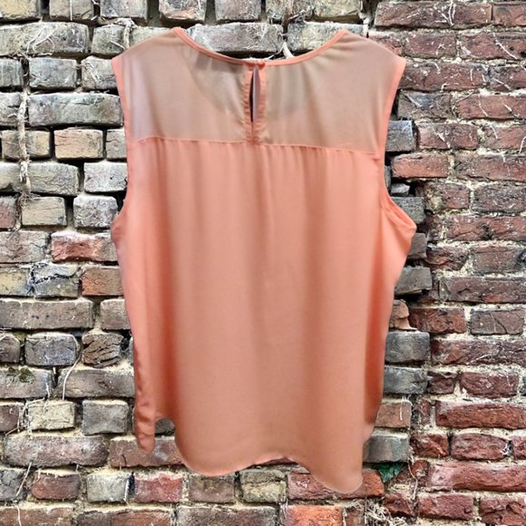 a.n.a. Peach Silk Tank Top, size Large EUC - Picture 2 of 6